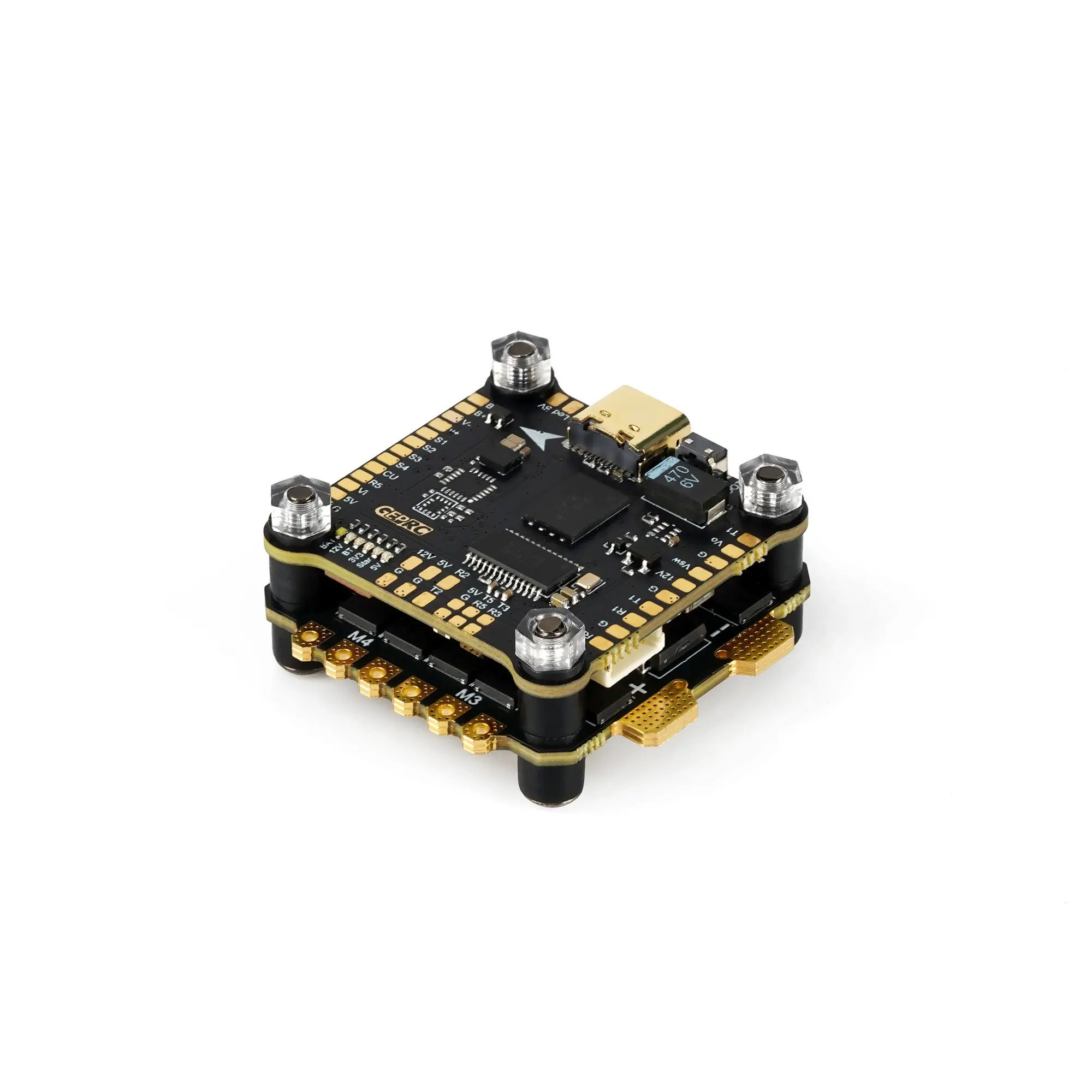 

GEPRC SPAN F722-BT-HD v2 Stack F722 Flight Control / BLheli_32 50A 96K 4in1 32-bit ESC 3-6S For FPV Racing Drone Support VTX