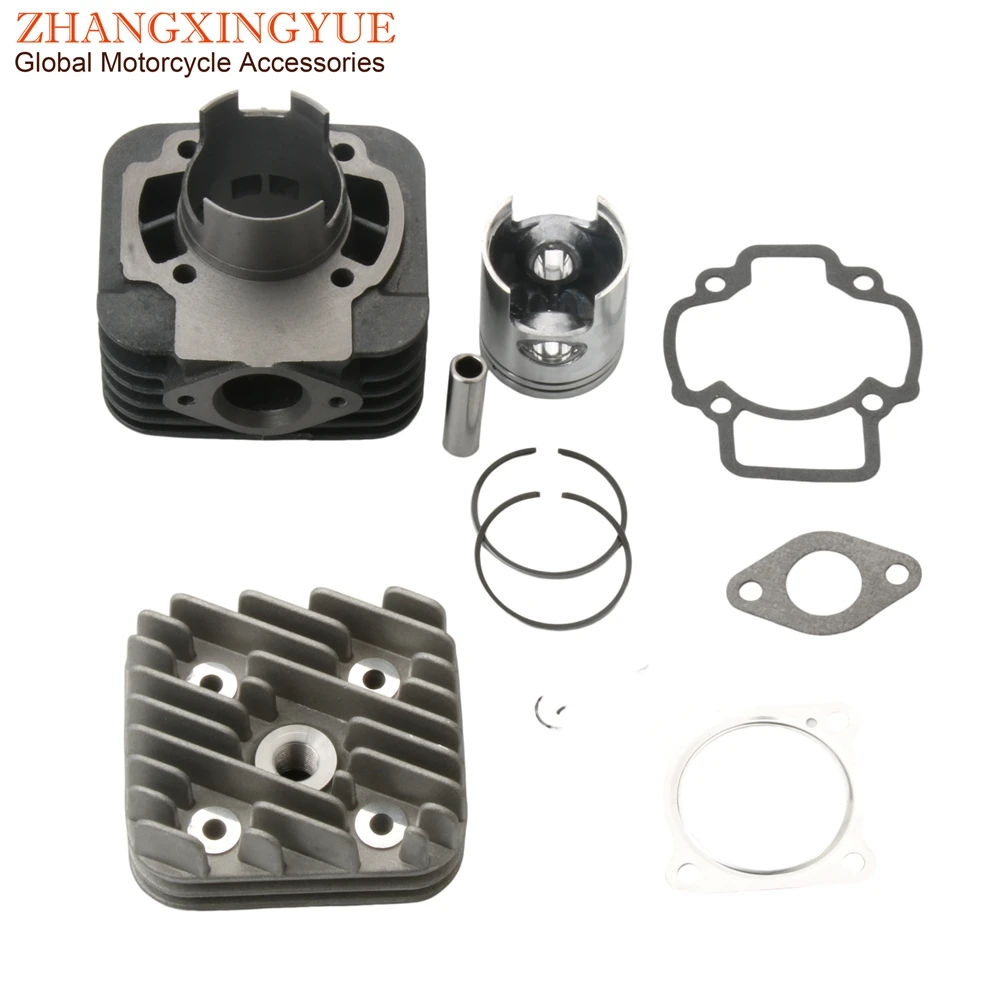 Kit de cilindro y cabezal de carreras, 47mm, 70cc, para Derbi 50