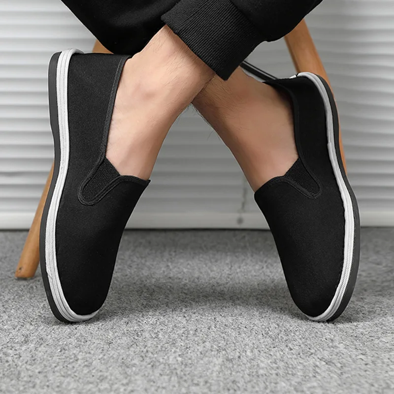 Mens Shoes Casual Canvas Spring Summer Slip on Unisex Man Fashion