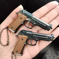 1:3 Mini  M92A1 Detachable Toy Gun Alloy 92F G34 Pistol Model Keychain Pendant Miniature Pistola Collection Toy Boys Gifts 1