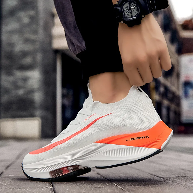 Men\'s Latest Large Size Major Marathon Sports Running Shoes Outdoor Mesh Breathable Fashion Low Top Air Cushion Training Sneaker