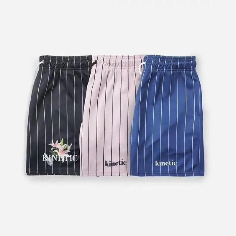 Stripe Gym Shorts Pants Loose Casual Men's Clothing Running Basketball Designer Male Clothes Fashion Popular Beach Summer Pants