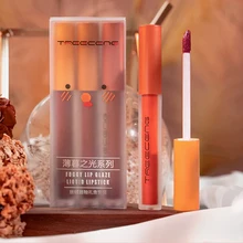 

Three Sets Of Lip Glaze Lipstick Matte Velvet Matte Student Suit Is Not Easy To Fade Long-lasting And Non-faint Makeup