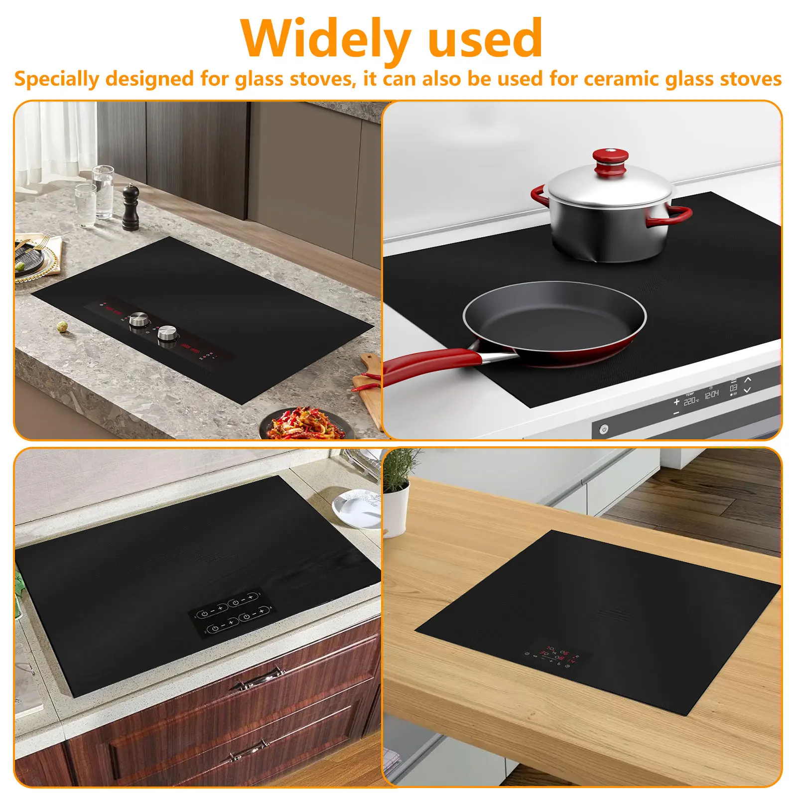 Silicone Induction Cooktop Mat Non Slip Electric Stove Cover Protector Kitchen Accessories