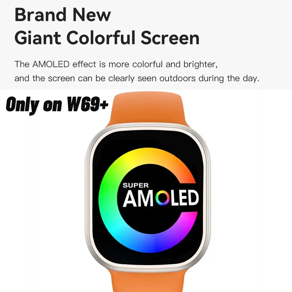 Ƹ ũ Ʈ ġ, 49mm W69 + W69 ÷ Ʈ 2GB ROM NFC  , BT ȭ ħ ECG ũο Ʈ ġ, 2023 ǰ