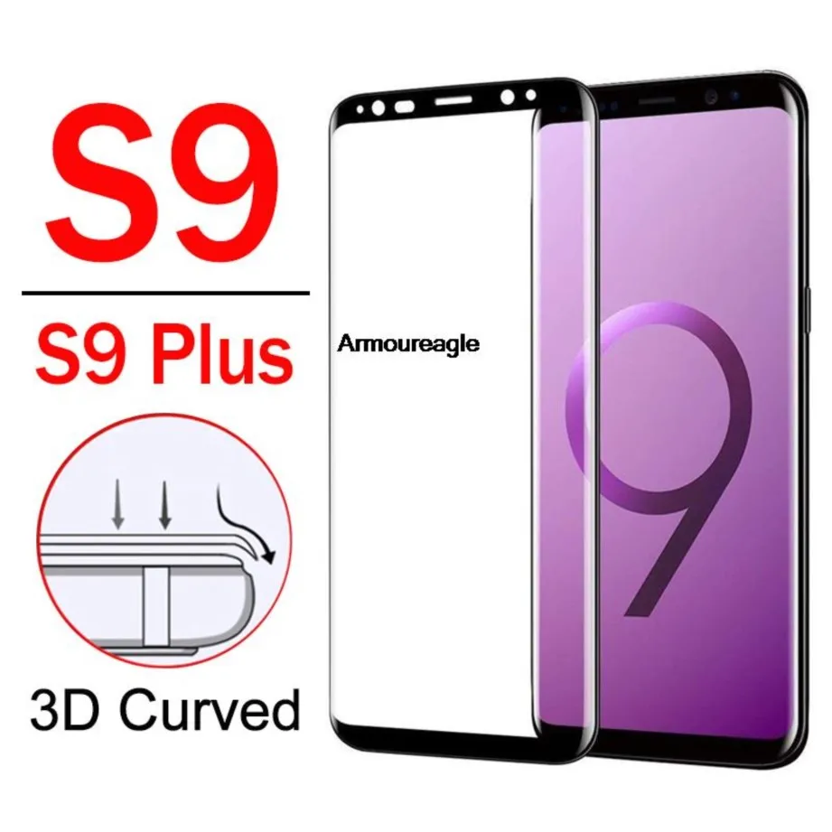 

protective glass for samsung galaxy s9 plus glass protector on sam s9plus 9s s 9plus 9splus 3d armor screen film tempered glass