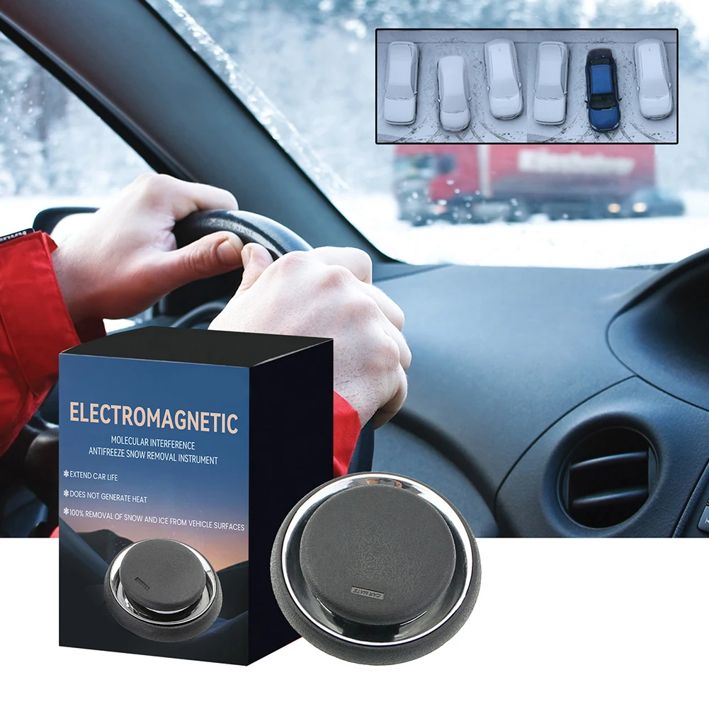 New Electromagnetic Deicer Solar Car Fragrance Perfume Durable Accessories Snow Remover Vehicle Anti-Freeze Parts