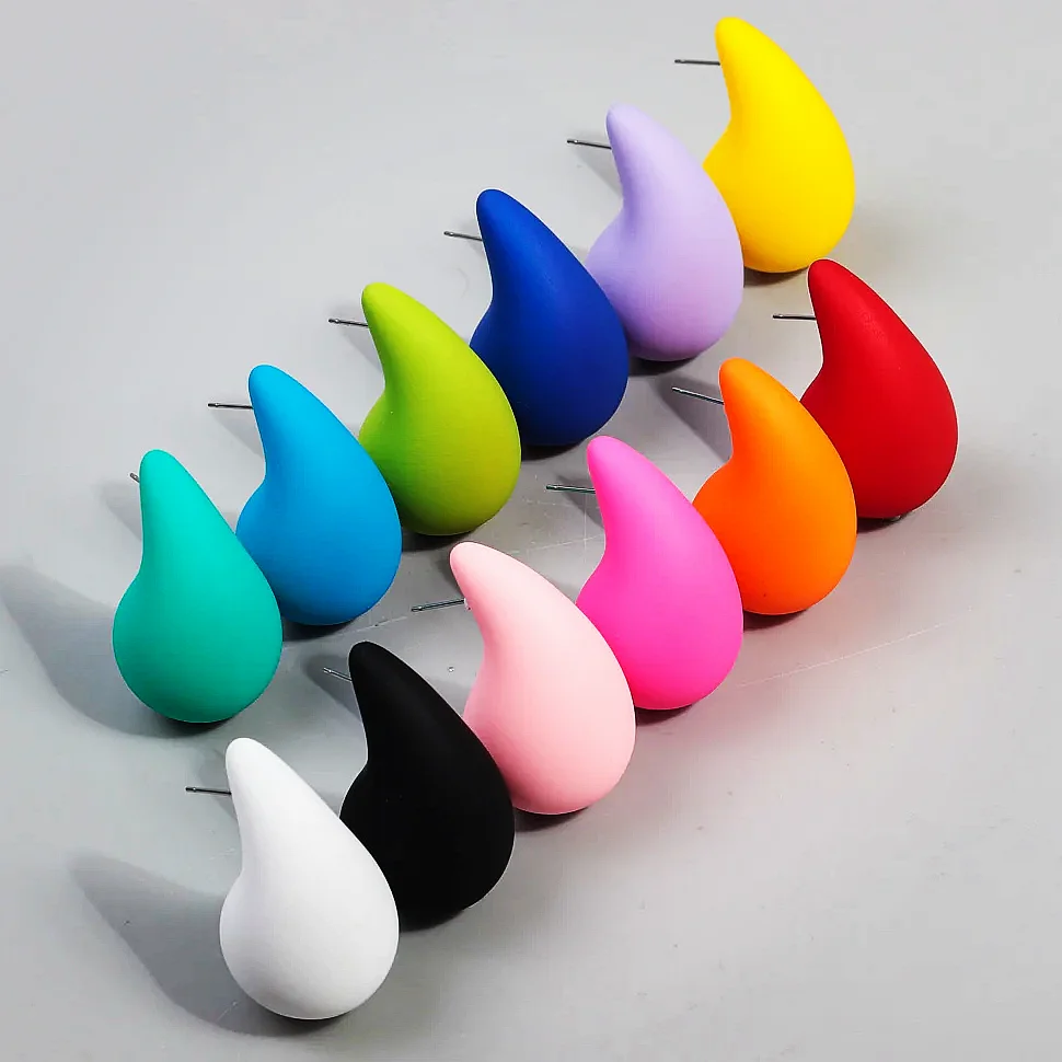 12 Colori Acrilico Extra Large Orecchini A Goccia Per Le Donne Dupes Chunky Orecchini A Cerchio Waterdrop Dome Gioielli Leggeri Regali