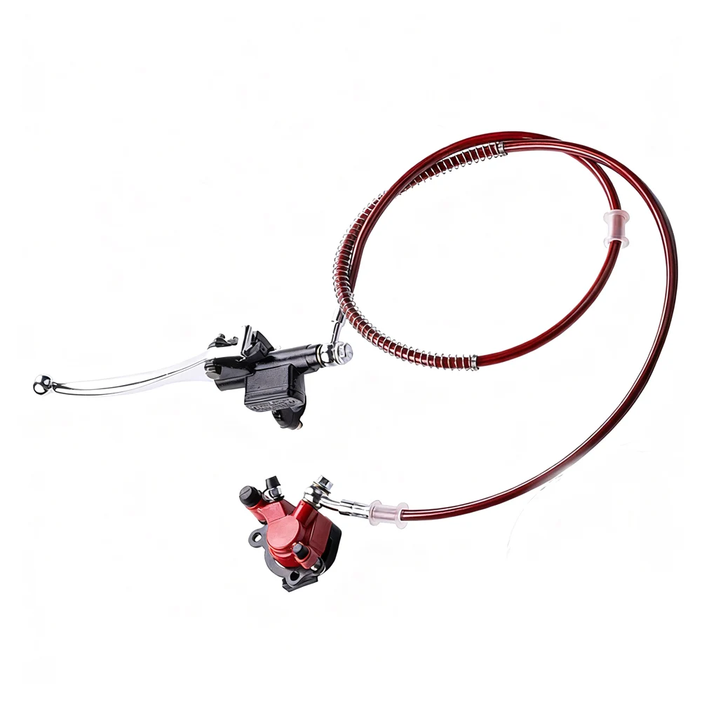 미니 바이크 47CC 49CC ATV 비치 버기용 알루미늄 합금 리어 브레이크 레버, 완벽한 장착 하드웨어가 포함된 유압 디스크 브레이크