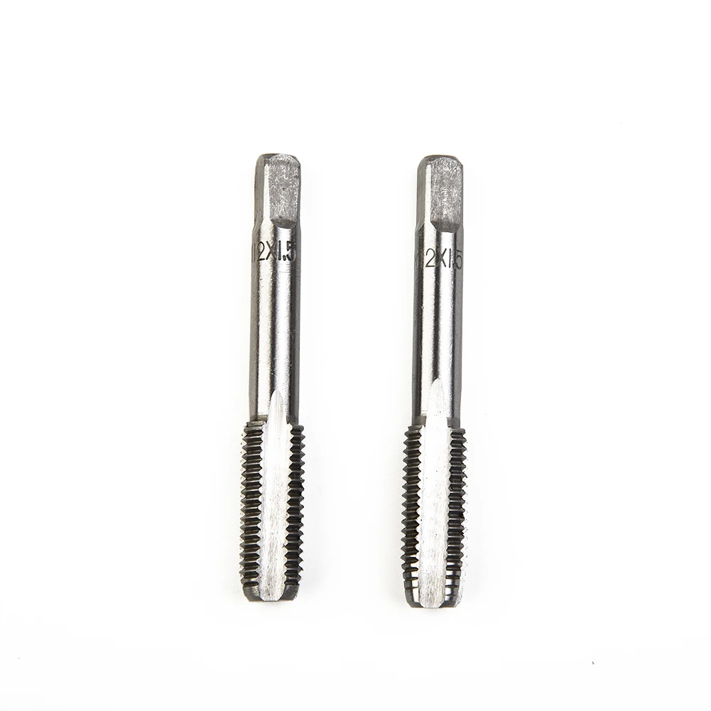 2 stücke Rechtsgewinde Gewindebohrer HSS Maschine Stecker Gewindebohrer Metrische Gewindebohrer Bohrer Gewinde Werkzeug 12mm 14mm 16mm 18mm 20mm Handgewindebohrer Bohrer – Detail 1
