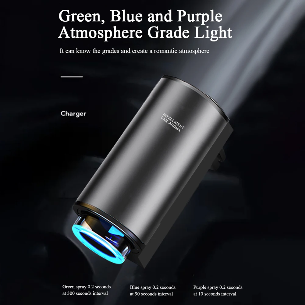 

Aroma Diffuser Car Aromatherapy 56g Aluminum Alloy + ABS Car Car Perfume Cologne Essential Oil Fragrance Convenient Adjustment