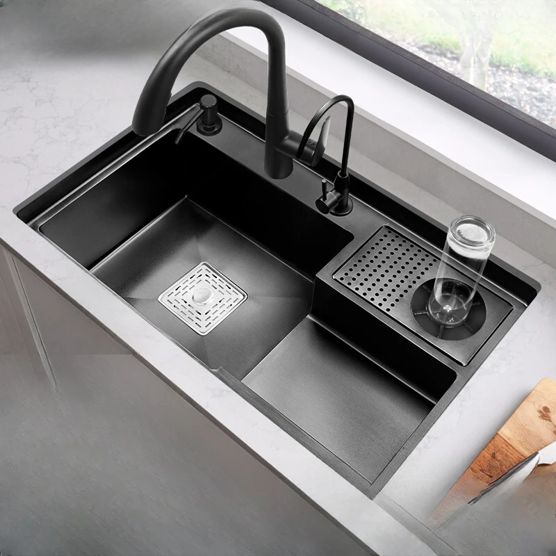 

Nano stepped sink 304 stainless steel washing basin high-pressure cup washer undercounter basin café wine bar