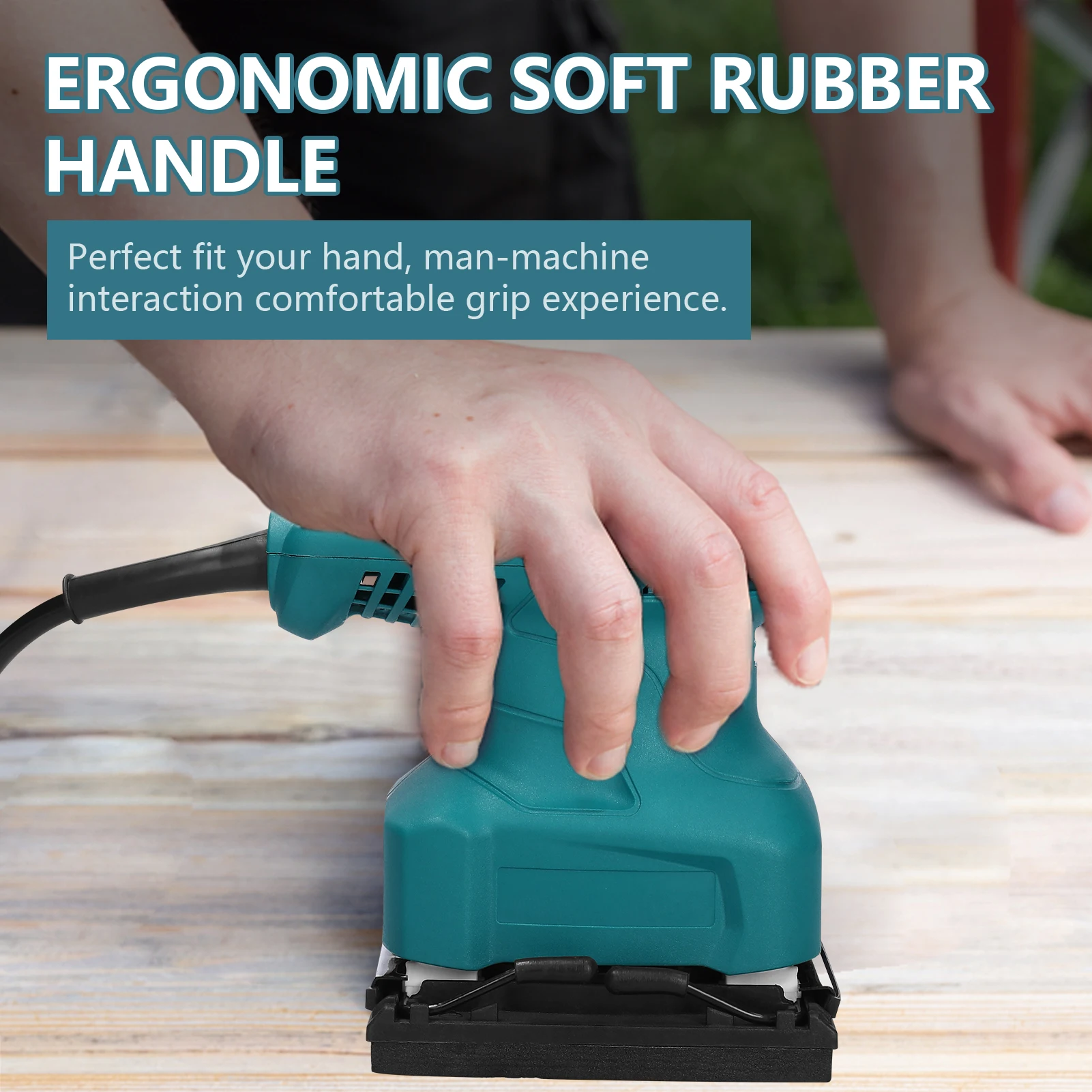 400W Orbital Sander Wood Grinder Electric Car Polisher Multifunctional Wood Metal Waxing Polishing Grinding Sanding Machine 5