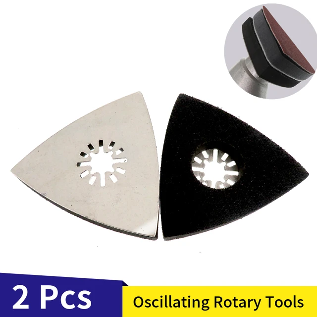 Outil oscillant triangulaire, tampon de ponçage à dégagement rapide, pour  Bosch DeWalt artisan Multi Tool, 3 pièces - AliExpress