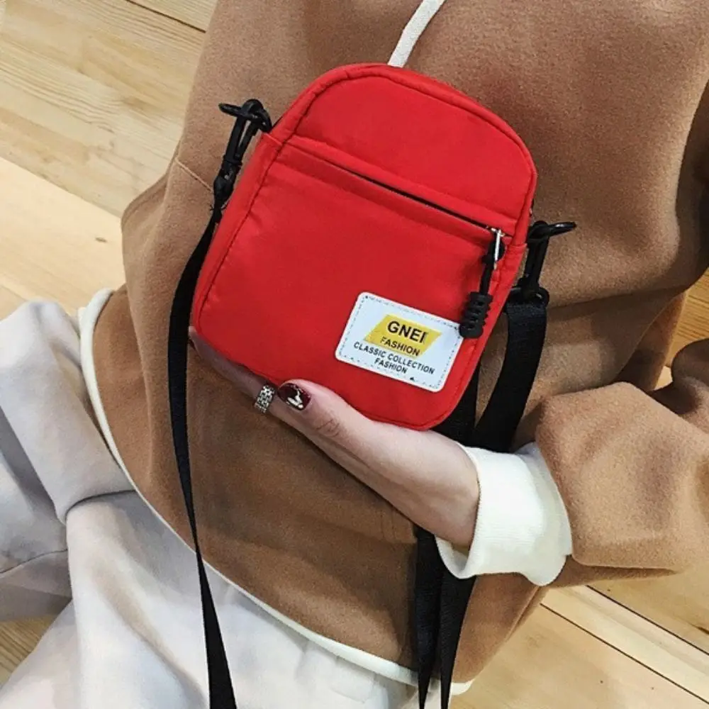 

Холщовая Сумка через плечо, милая простая мини-сумка для телефона, сумка-мессенджер для женщин и девочек