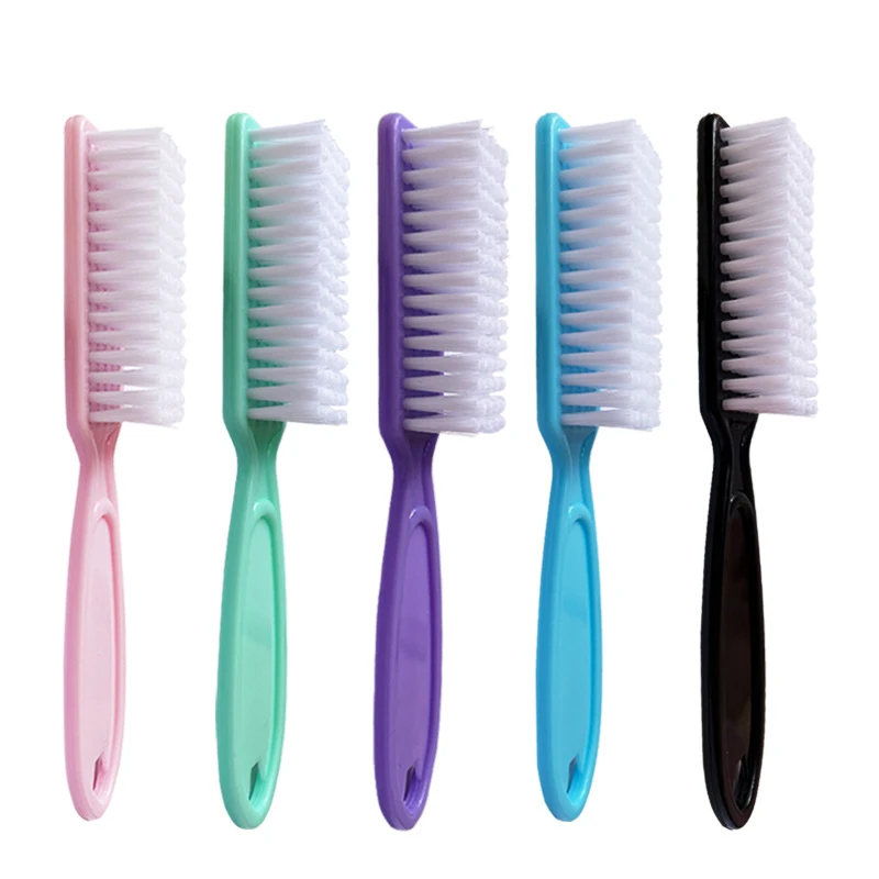 12pcs Nail Brush Cleaning Remove Dust Powder Plastic Cleaner For