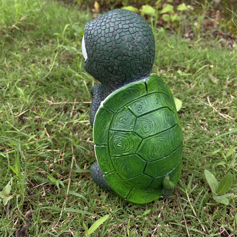 

Cute Turtle Lantern Resin Miniature Handicraft Ornaments Garden Decoration Ornaments Party Villa Home Travel Tortoise Decoa