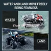 Water&Land Amphibious Off Road Climbing Radio Control Car 2.4G 4WD Seal Waterproof Design 360 ° Stunt Rotate Rubber Tires RC Car 2