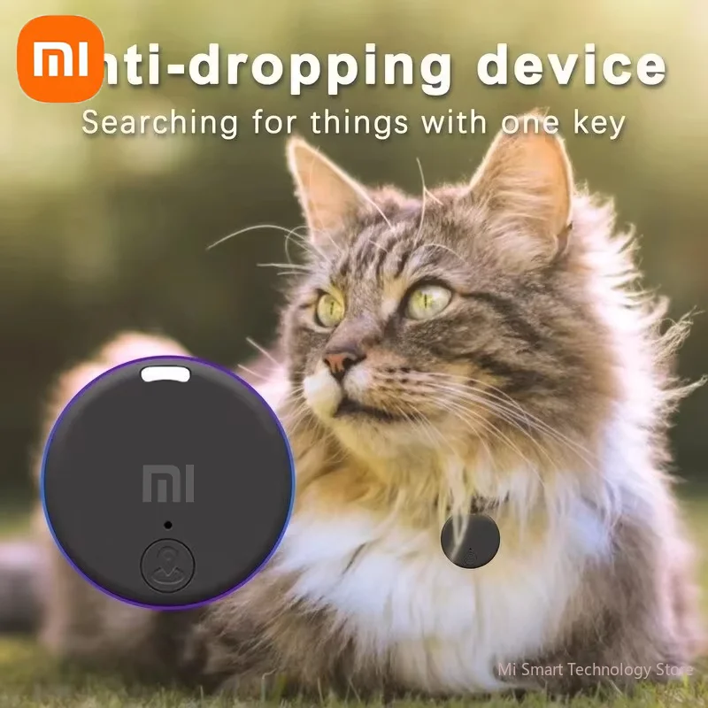 Xiaomi Portable Mini GPS Bluetooth Anti Lost Tracker for Old Men Kid Pet Bluetooth 5.0 Mobile Key Round Tracking Smart Locator anti lose tracker smart bluetooth locator