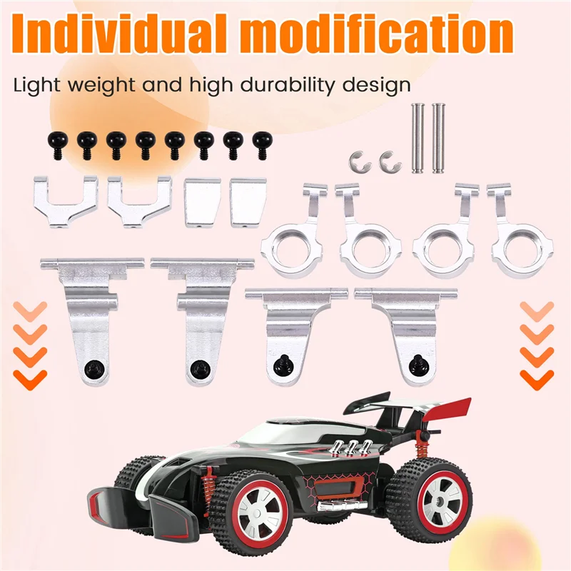 MX5 NXS RC카 메탈 스티어링 컵 상하 스윙암 세트 쇼크 타워 브래킷 바디 포스트 업그레이드 부품-A20R