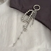2025 nouvelle perle perles chaîne porte-clés Ccb pêche coeur perle sac chaîne pendentif bijoux accessoires usage quotidien porte-clés cadeaux 4