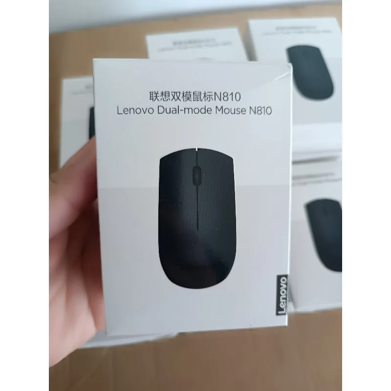 레노버 2.4GHz 5.0 무선 블루투스 듀얼 모드 마우스 N810 인체공학적 사무용 휴대용 노트북 무선 마우스