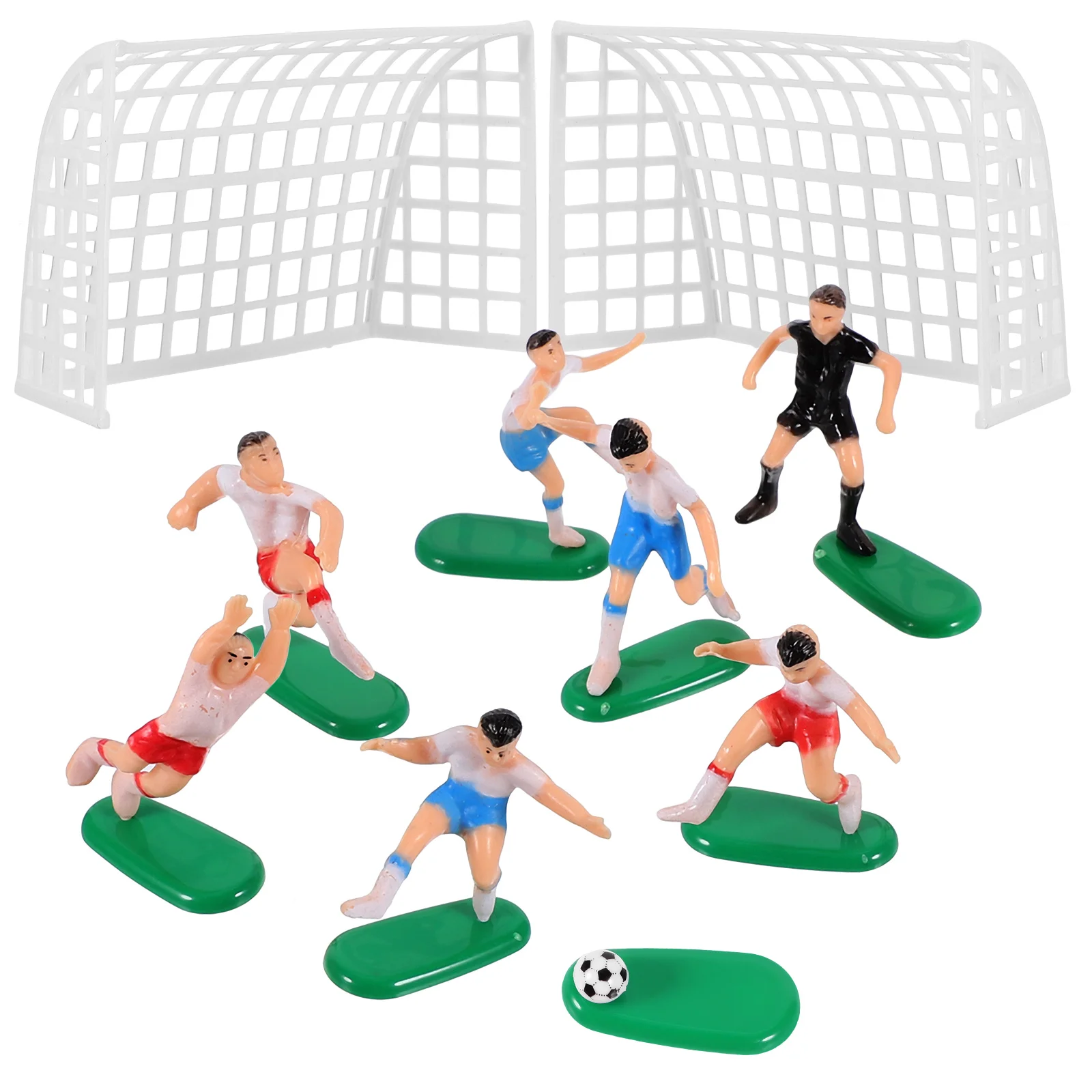 

Cake Decorative Accessories Cakes Props Football Team Statues Ornaments Plastic Decorations Child