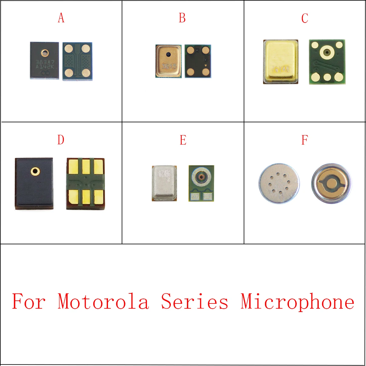 20 Pz Microfono Interno Per Motorola Moto G8 G7 G6 G5S G5 G4 G2 G Plus One Action/E4 E5 E6 C X Z3 Z2 Play Mic Trasmettitore Altoparlante