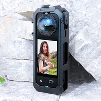 PC/Metal Protective Frame For Insta360 X5 Camera Magnetic Quick Release Action Camera Frame with Cold Shoe Mount Cam Accessories 5