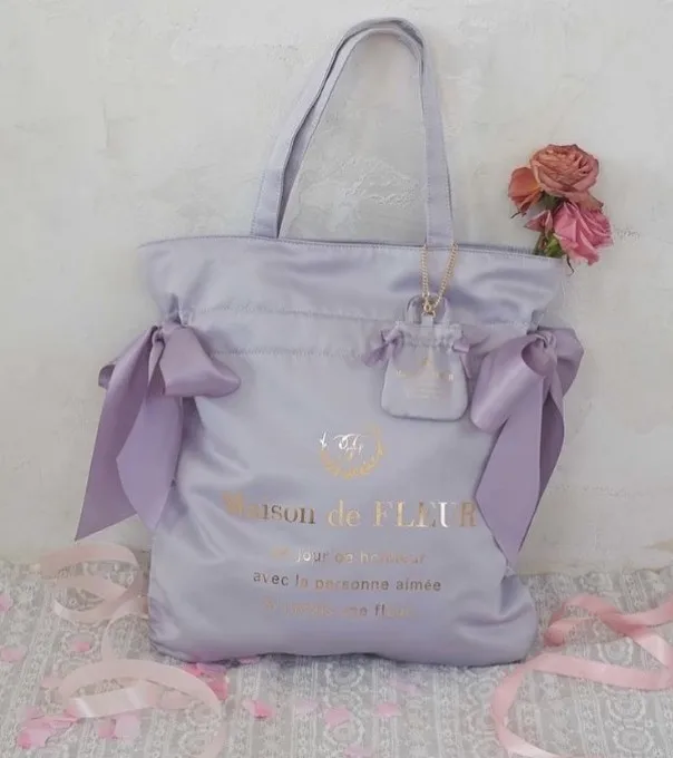 Japanese Style Sweet Cute Mini Satin Ribbon Bow Earphone Bag Ornaments Fashion Bowknot Metal Chain Women's Luggage Accessories
