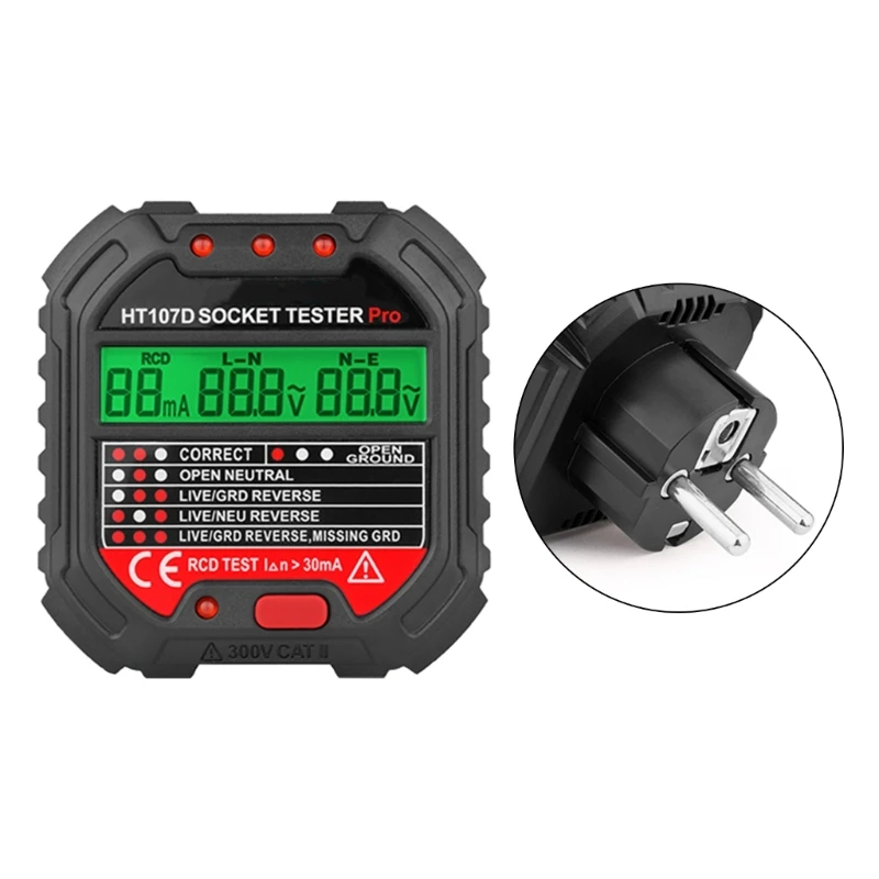 

Multi-function Outlet Tester RCD Detectors Outlet Circuit Analyzers Tool Drop Shipping