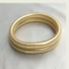2pcs/set Jelly Bangles Bracelet for Women 9MM Exaggerated Round Bangle Senior Year 6