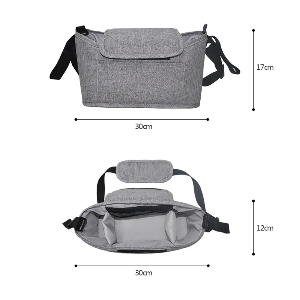 Baby Stroller Hanging Bag Storage Bag Multifunctional Bottle Water Cup Holder Pram Travel Organizer