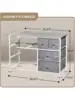 Sorbus Dresser with 8 Drawers - Chest Clothing Organizer Unit with Steel Frame Wood Top Knob Handle Easy Pull Fabric Bin 3