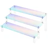 1-5 Tier Iridescent Acrylic Display Risers Stand Shelf for Figures Collectibles Cupcakes Perfumes Jewel Decorating & Organizing 1