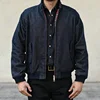 Sauce Zhan  Mens Jacket vintage golf Jacket Denim Jacket for Man Classical Gentleman Work Coats Indigo Regulat Fit 1