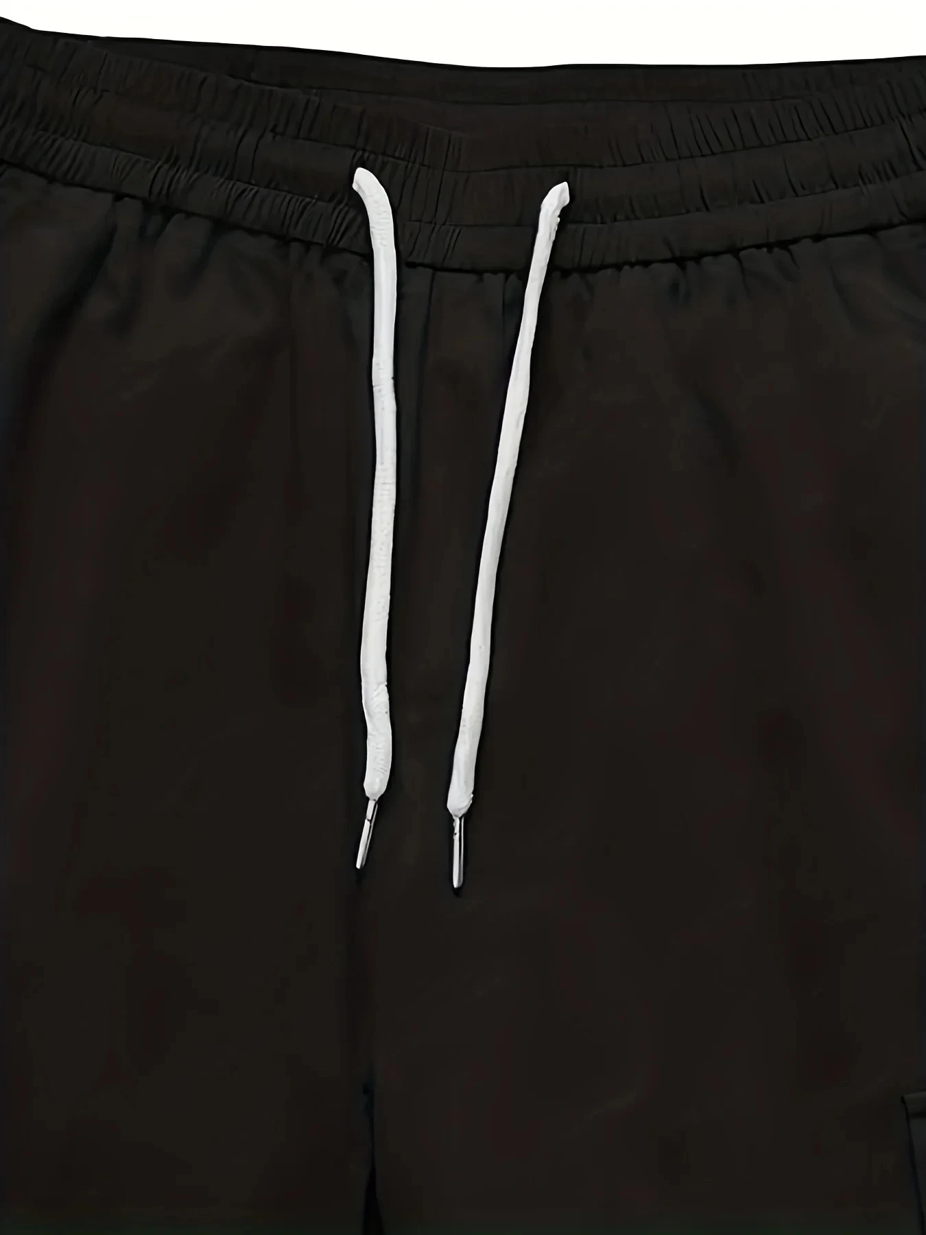 Plus Size Spring Summer Men Casual Cargo Pants Pockets Black Loose Out Door Elasticity Sports Oversize Pants 46 48 50 52 4