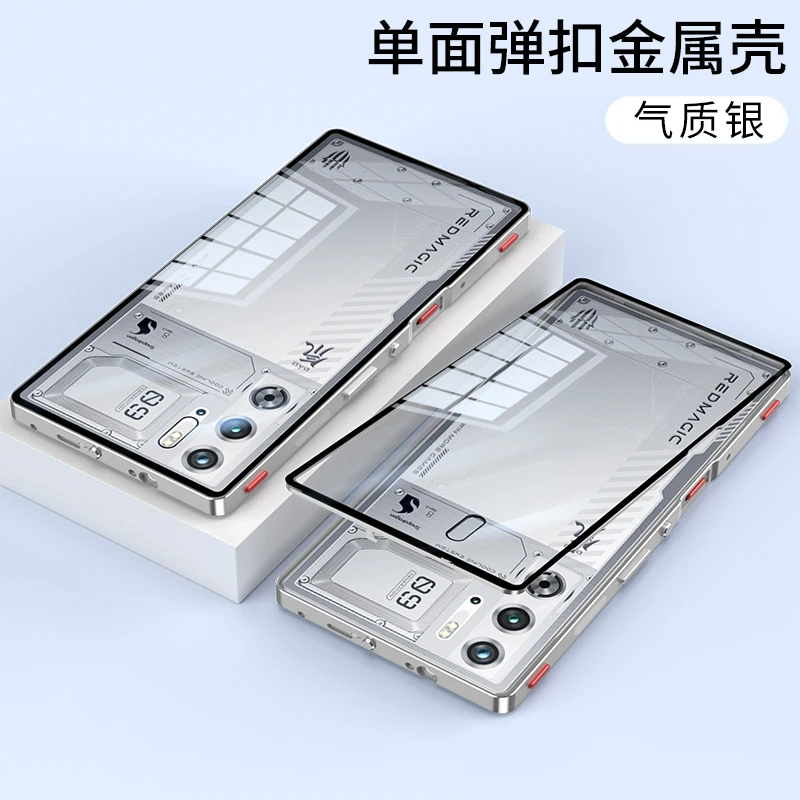 Premium Shockproof Aluminium Case with Tempered Glass & Camera Protection