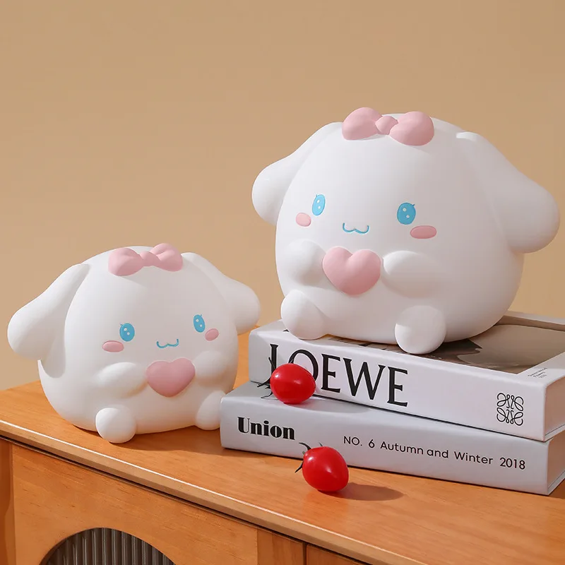 

Kawaii Sanrio Cinnamoroll Piggy Bank Children's Toys Piggy Bank Cartoon Drop-resistant Storage Jar Children's Gifts