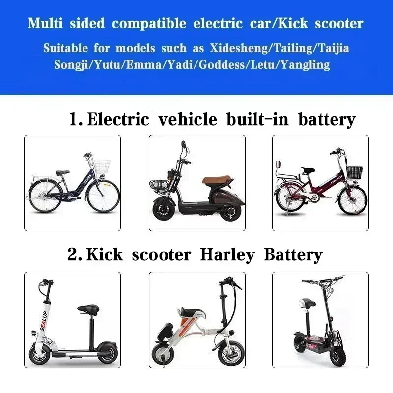 Powerful 48V Lithium Ion Battery 20Ah 13S4P 18650 Rechargeable Pack with BMS For Electric Walking Tools Replacement 500W 750W 6