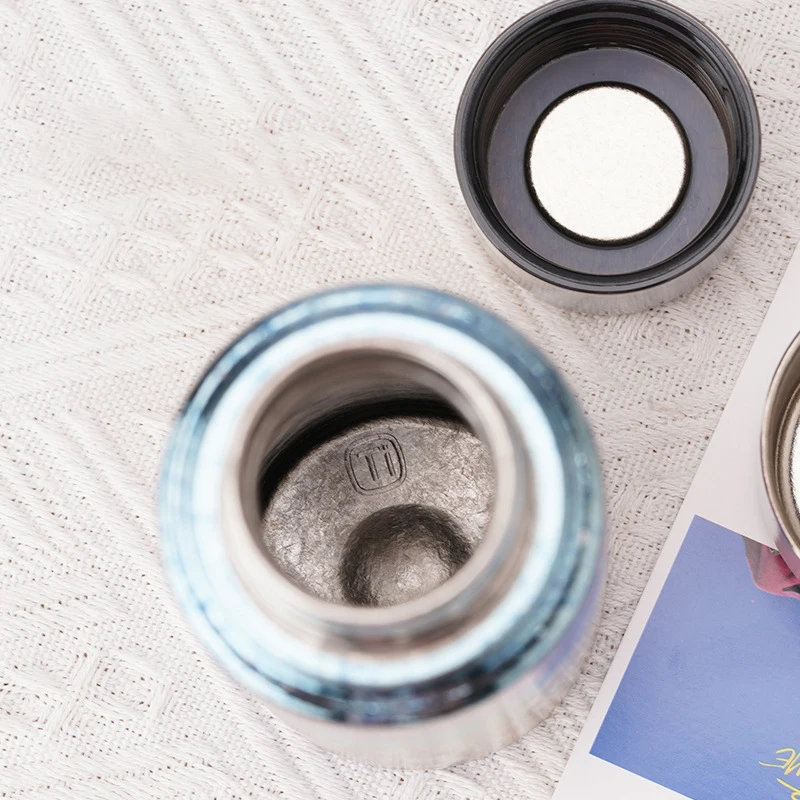 Titanium Thermos Magnetic Lid 430ML 14OZ Thermal Cup Mug Insulated Water Bottle Vacuum Flasks Tumbler Drinkware termo titanio view 2