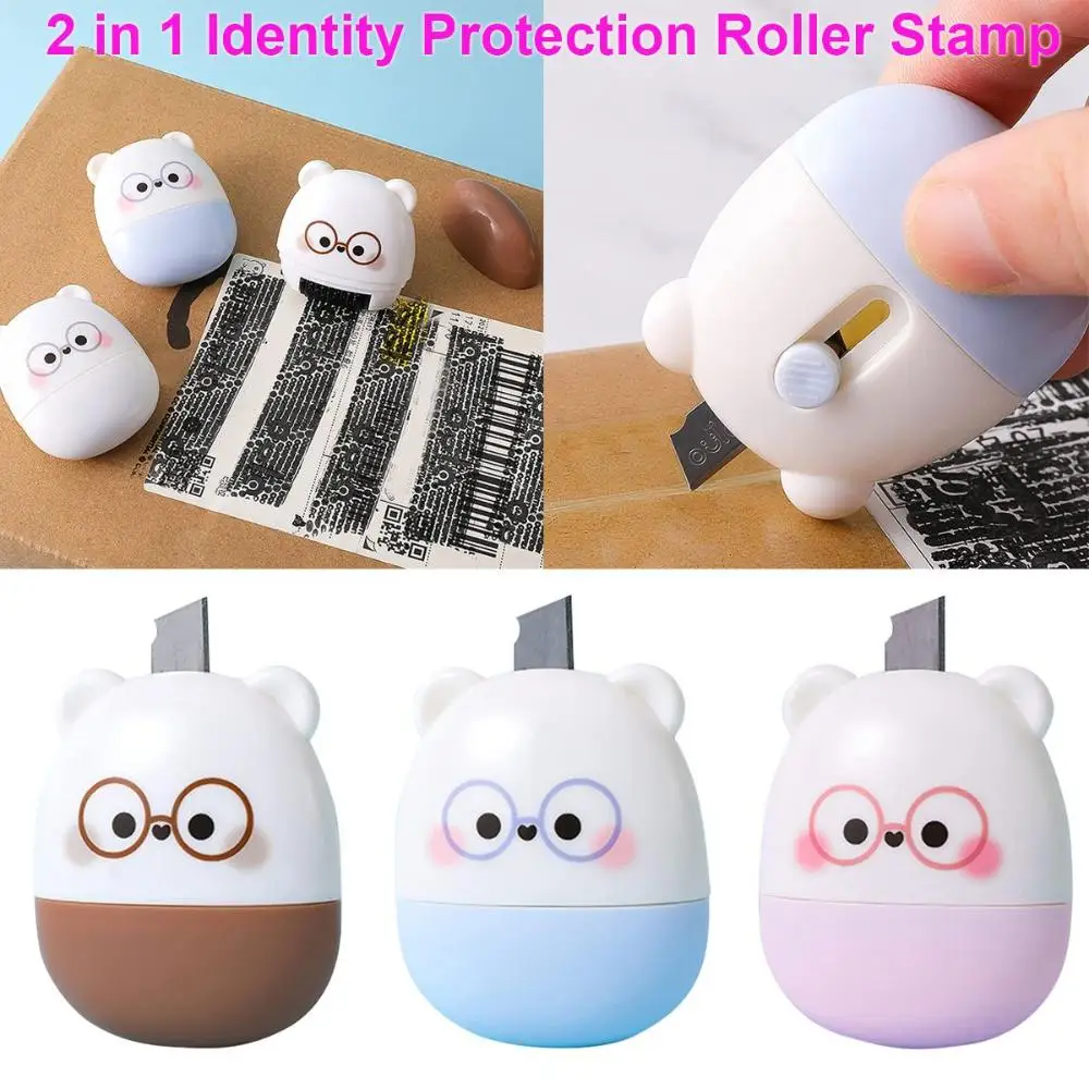 Plastic Identity Protection Roller Stamp for Private Info