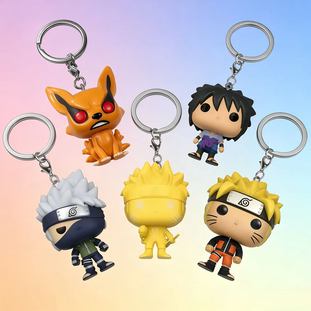 Kurama Sasuke Vinyl Keychain Figure Collection
