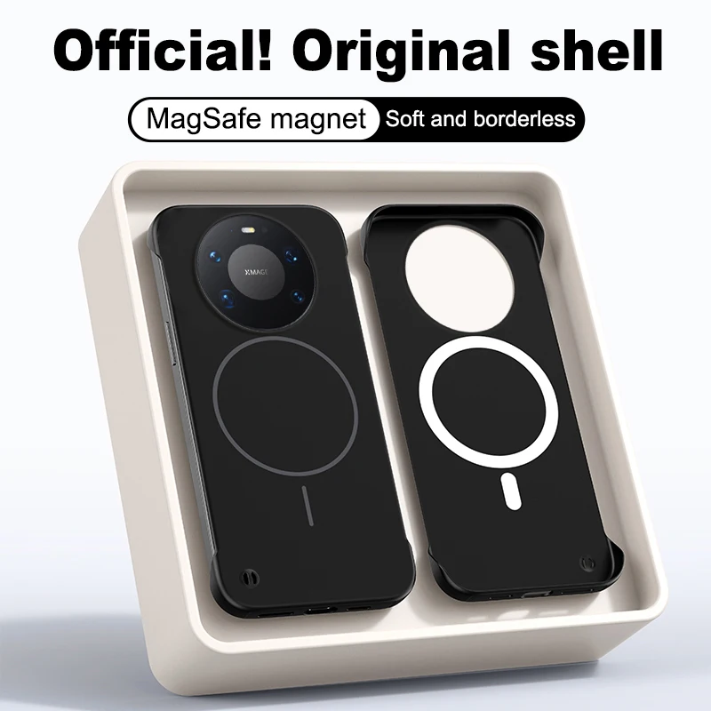 Ultra Slim Frameless Magnetic Charge Hard Phone Case - Candy Color Matte Protective Cover