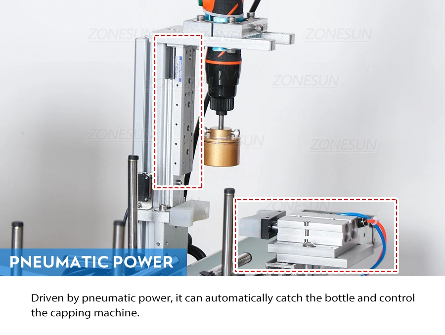 ZONESUN ZS-MPXG1 Máquina de llenado y tapado de líquidos con bomba magnética automática pequeña