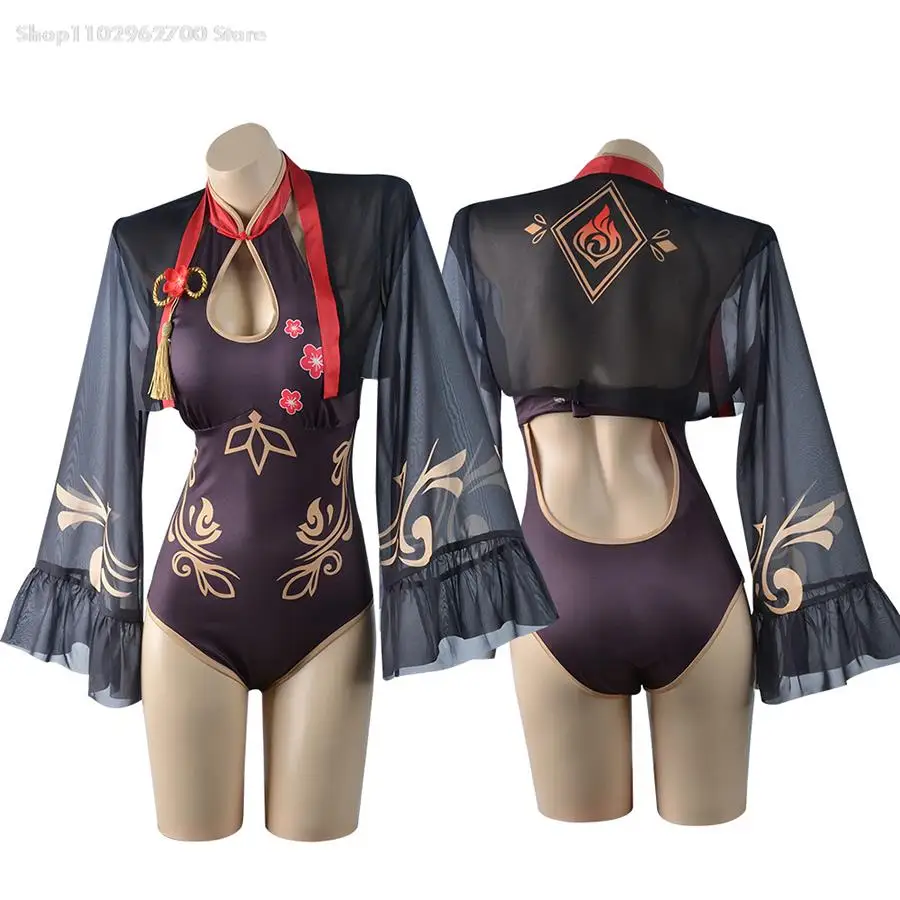 

Genshin Impact Cosplay Swimsuit Hina Lisa Hu tao Swimming Suit Game Anime Cosplay Women Sexy Bikini Bathing Suit Underwear