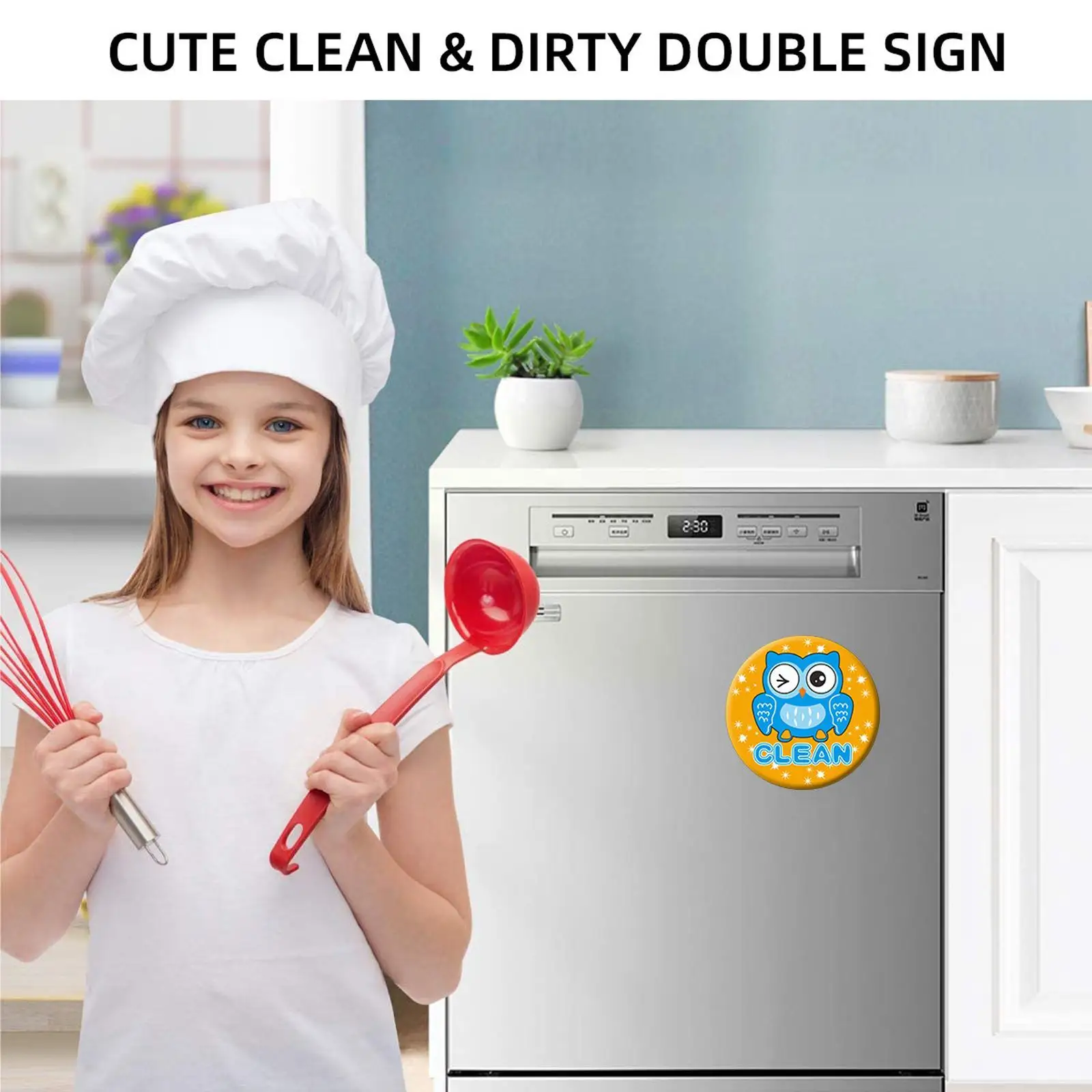 Dishwasher Magnet Clean Dirty Magnet for Kitchen Dish Washer Refrigerator  Strong Magnetic Adhesive Sticker Clean Dirty Sign Home - AliExpress