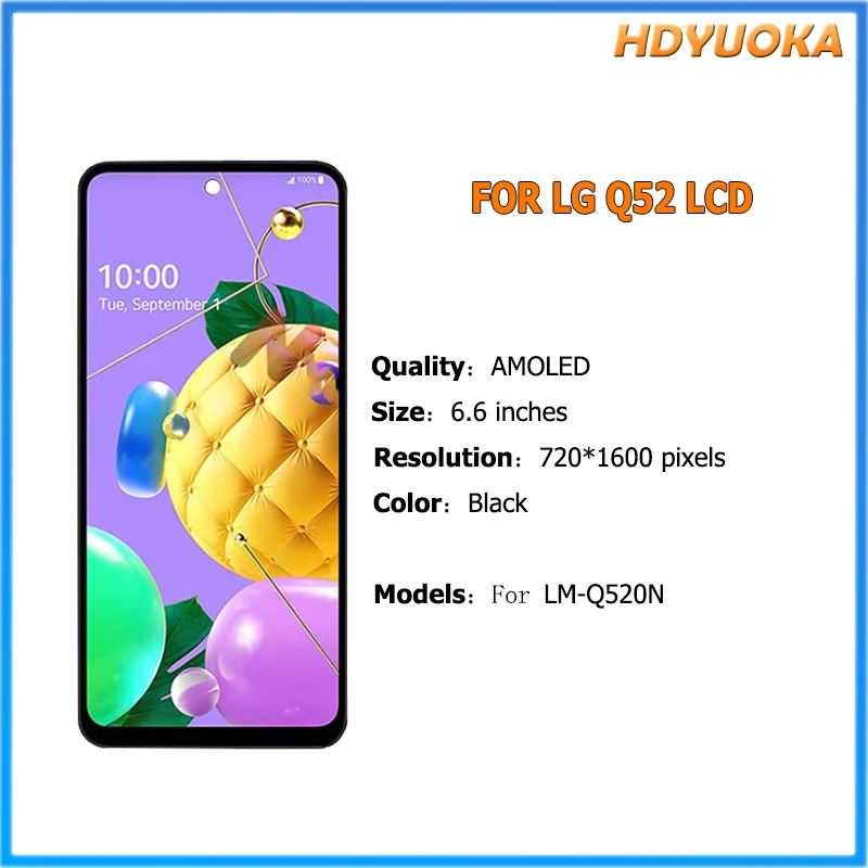 6.6 AMOLED Screen LCD Display Touch Screen Digitizer Assembly Replacement