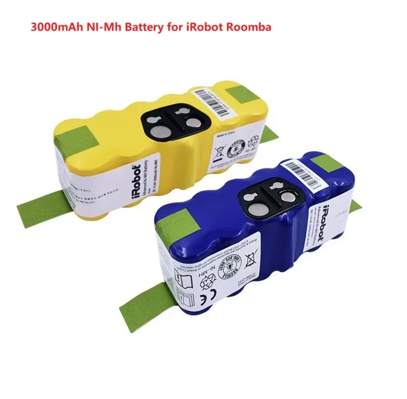 

1PCS Replacement 14.4V 3000mAh NI-Mh Battery for iRobot Roomba 500 600 700 800 Series 555 560 580 620 630 650 760 780 790 880