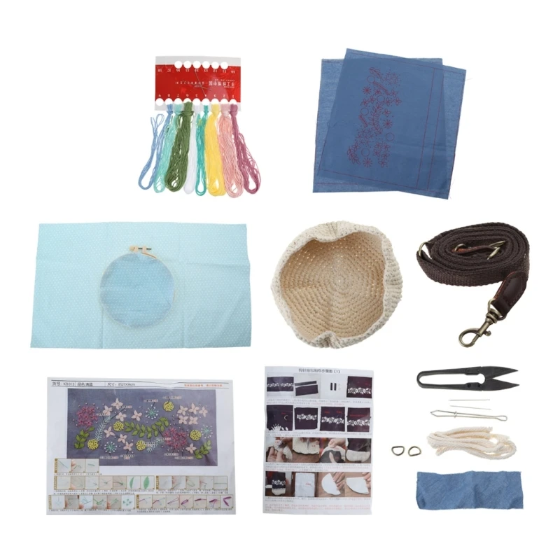 DIY Embroidery Flower Tree Purse Women Bag Needlework Sewing for Cross Stitch Chinese Coin Purses